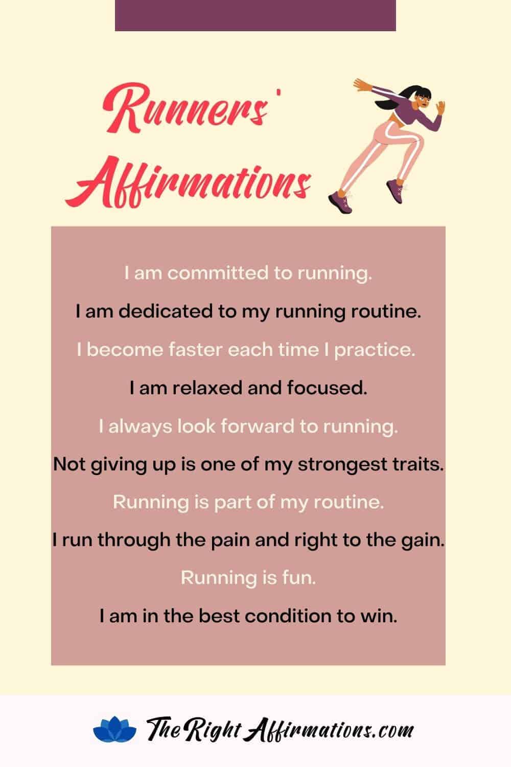 affirmations for runners