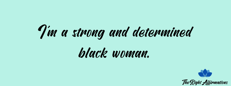 affirmations for black women to become more resilient