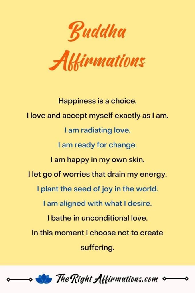 buddhist mantras and affirmations for zen