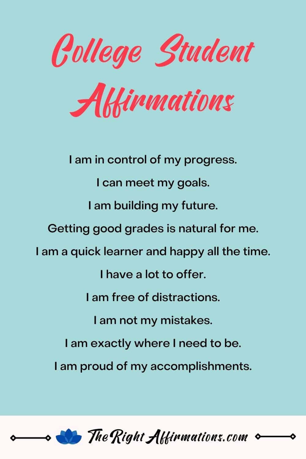 powerful-daily-affirmations-for-students-pinterest