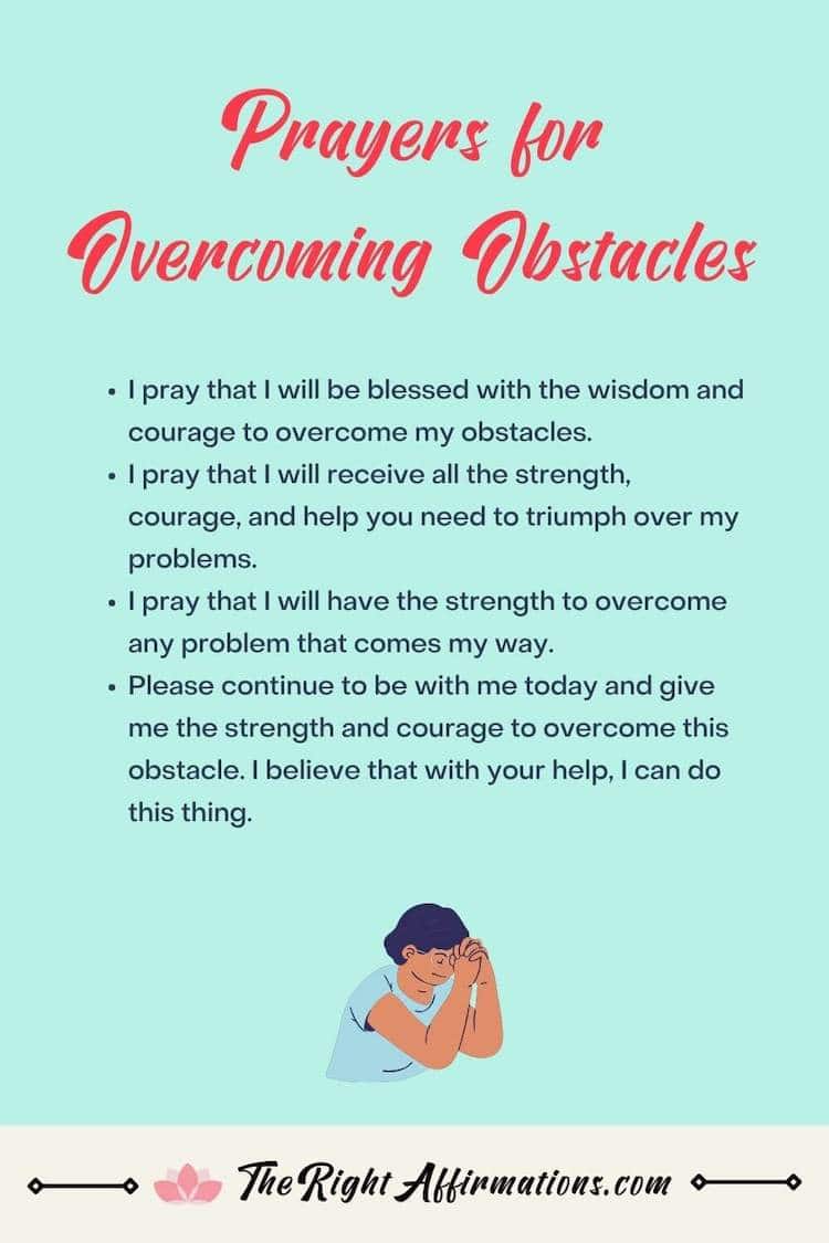 Prayers for Overcoming Obstacles
