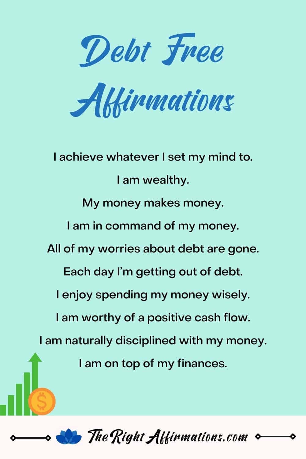 positive debt free affirmations that works fast pinterest