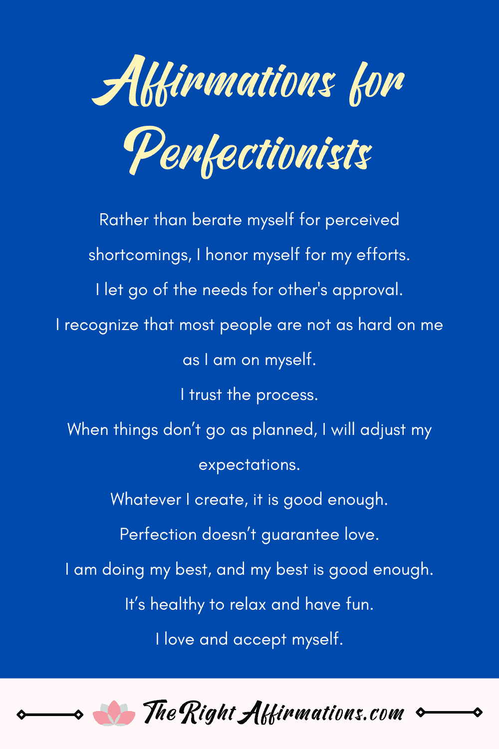 affirmations for perfectionism pinterest